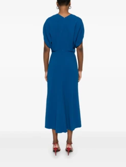 Victoria Beckham Blouson Dress -Ottodisanpietro 1225WDR006381A SAPPHIRE BLUE victoria beckham dress ottodisanpietro 4