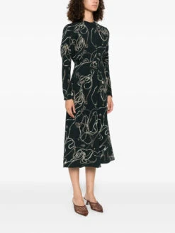 Victoria Beckham Dolman Dress -Ottodisanpietro 1325WDR005231B DARK PINE victoria beckham dress OTTODISANPIETRO 3