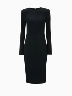 Victoria Beckham Long-sleeve Fitted Dress