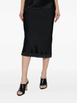 Victoria Beckham Lace-trimmed Pencil Skirt 2 Victoria Beckham Lace-trimmed Pencil Skirt -Ottodisanpietro 1325WSK006458A BLACK Victoria Bekcham skirt OTTODISANPIETRO 3
