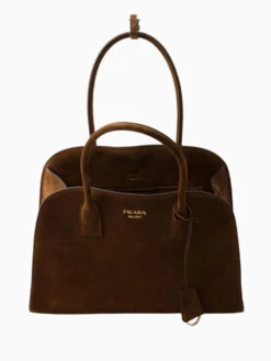 Prada Medium Suede Tote Bag -Ottodisanpietro 1BG572 VOOY 2C4S F0324 bolso Prada ottodisanpietro 4