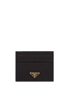 Prada Logo-plaque Cardholder -Ottodisanpietro 1MC025 QHH F0002 Prada black cardholder OTTODISANPIETRO 1