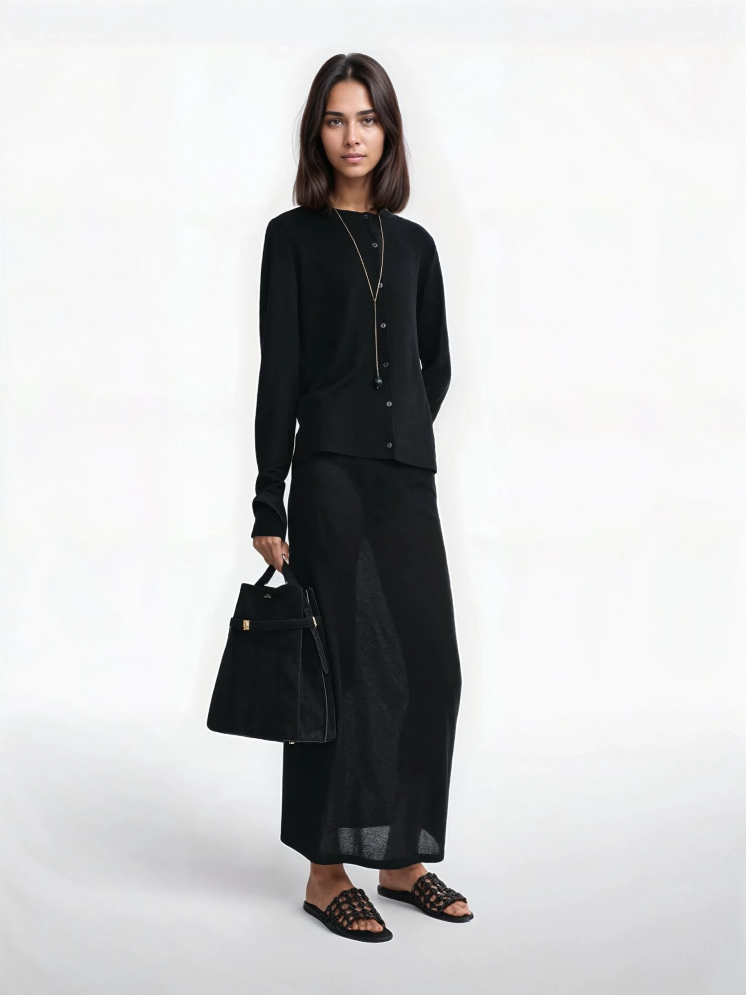 Long knit skirt Toteme Long Knit Skirt -Ottodisanpietro 243 WRT0329 YA0079 001 Toteme skirt OTTODISANPIETRO 1 modelo 83142dce 9ffb 4edb a0e5 7fc87352a86f scaled