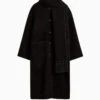 Toteme Embroidered Scarf Coat