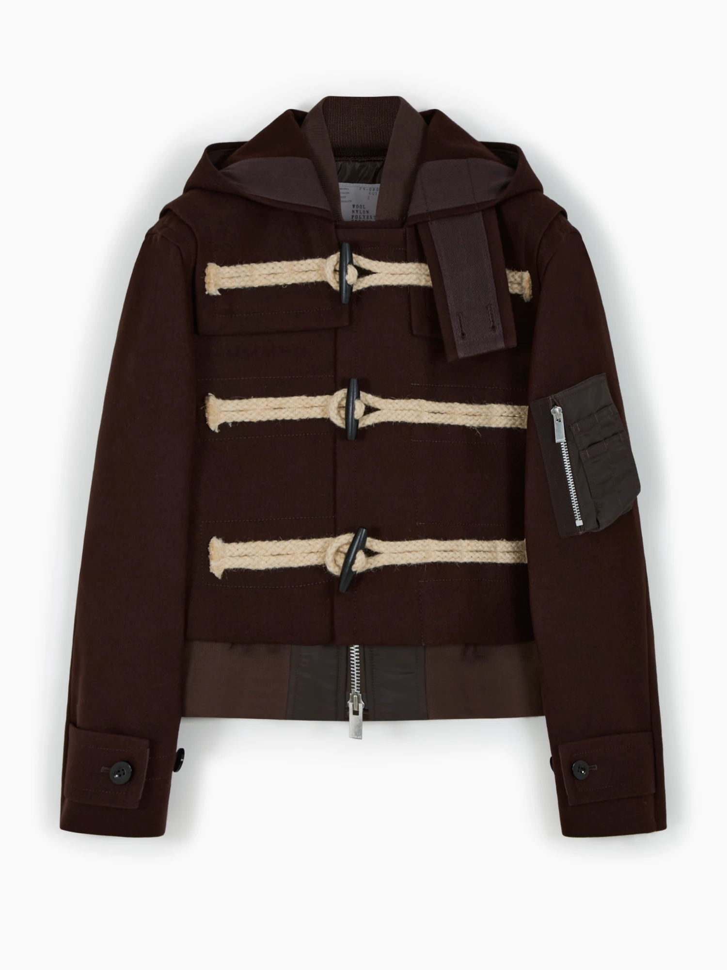 Short hooded trench Sacai Short Hooded Trench -Ottodisanpietro 25 08069 601 Sacai trench OTTODISANPIETRO 1 scaled