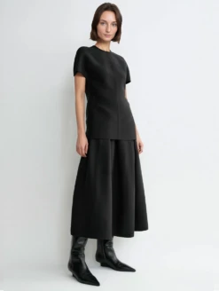 Toteme Cap-sleeve Top -Ottodisanpietro 251 WRT0399 FB0324 001 Toteme cap sleeve top OTTODISANPIETRO modelo 2