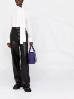 Valentino Georgette Blouse -Ottodisanpietro 5B3AB3Y3 1MH A03 Valentino shirt OTTODISANPIETRO 2