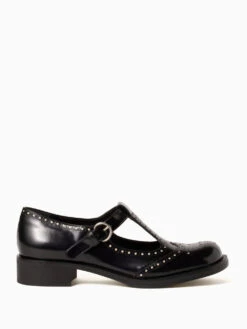 Miu Miu T-strap Brogue Shoes