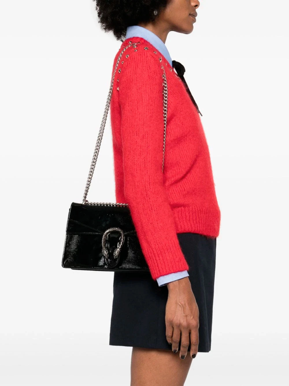 Dyonisus small shoulder bag Gucci Dyonisus Small Shoulder Bag -Ottodisanpietro 795005 0AAA6 1000 Gucci Dyonisus black bag OTTODISANPIETRO 2