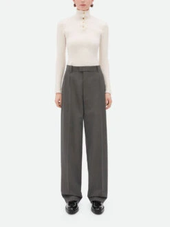 Bottega Veneta Light Wool Trousers 2 Bottega Veneta Light Wool Trousers -Ottodisanpietro 805025 V4M30 1962 bOTTEGA vENETA.TROUSERS OTTODISANPIETRO 3