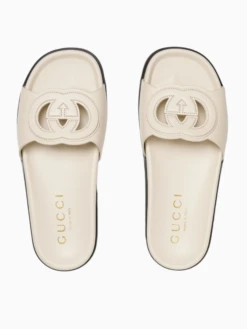 Gucci Interlocking G Slide Sandals -Ottodisanpietro 816334 US000 9540 Gucci G slides OTTODISANPIETRO 4