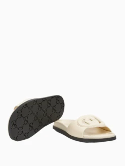 Gucci Interlocking G Slide Sandals -Ottodisanpietro 816334 US000 9540 Gucci G slides OTTODISANPIETRO 5