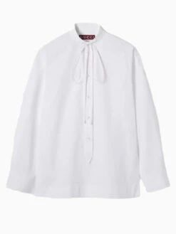 Gucci Poplin Shirt With Embroidery