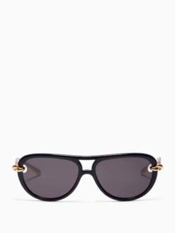 Bottega Veneta Knot Aviator Sunglasses