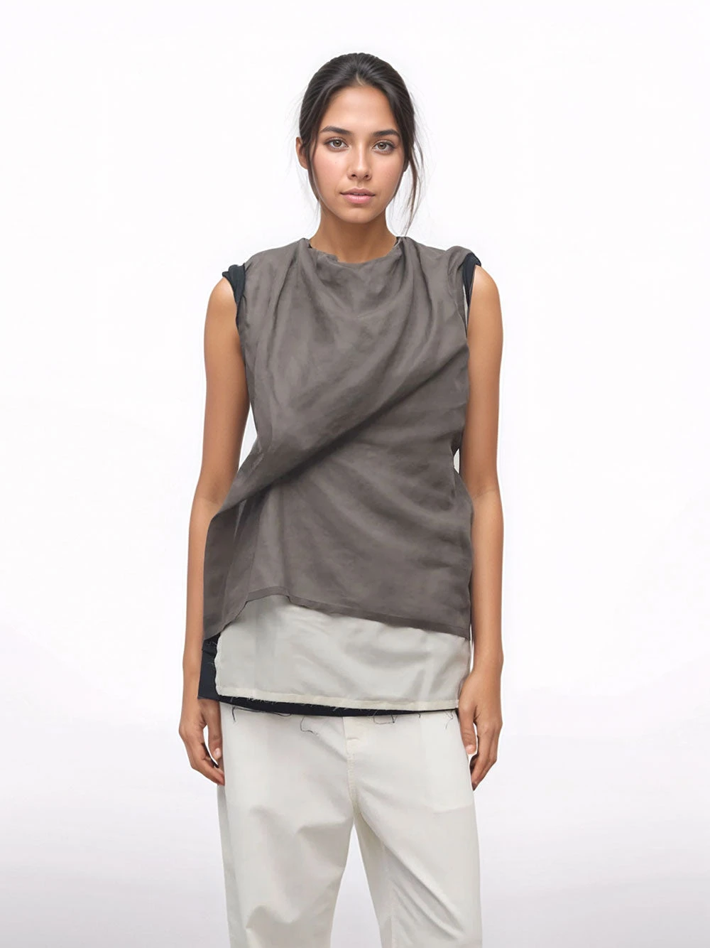 Inawa top The Row Inawa Top -Ottodisanpietro 8933 W3927 BRO the row top OTTODISANPIETRO 6