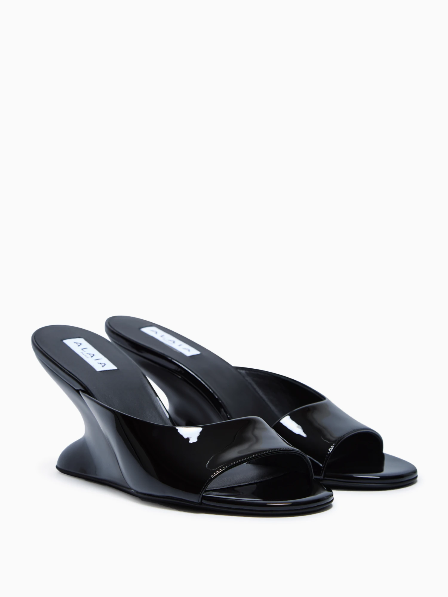 Open Mules 90 ALAIA Open Mules 90 -Ottodisanpietro AA3M093CK168 999 Alaia Open mules sandals OTTODISANPIETRO 2 scaled