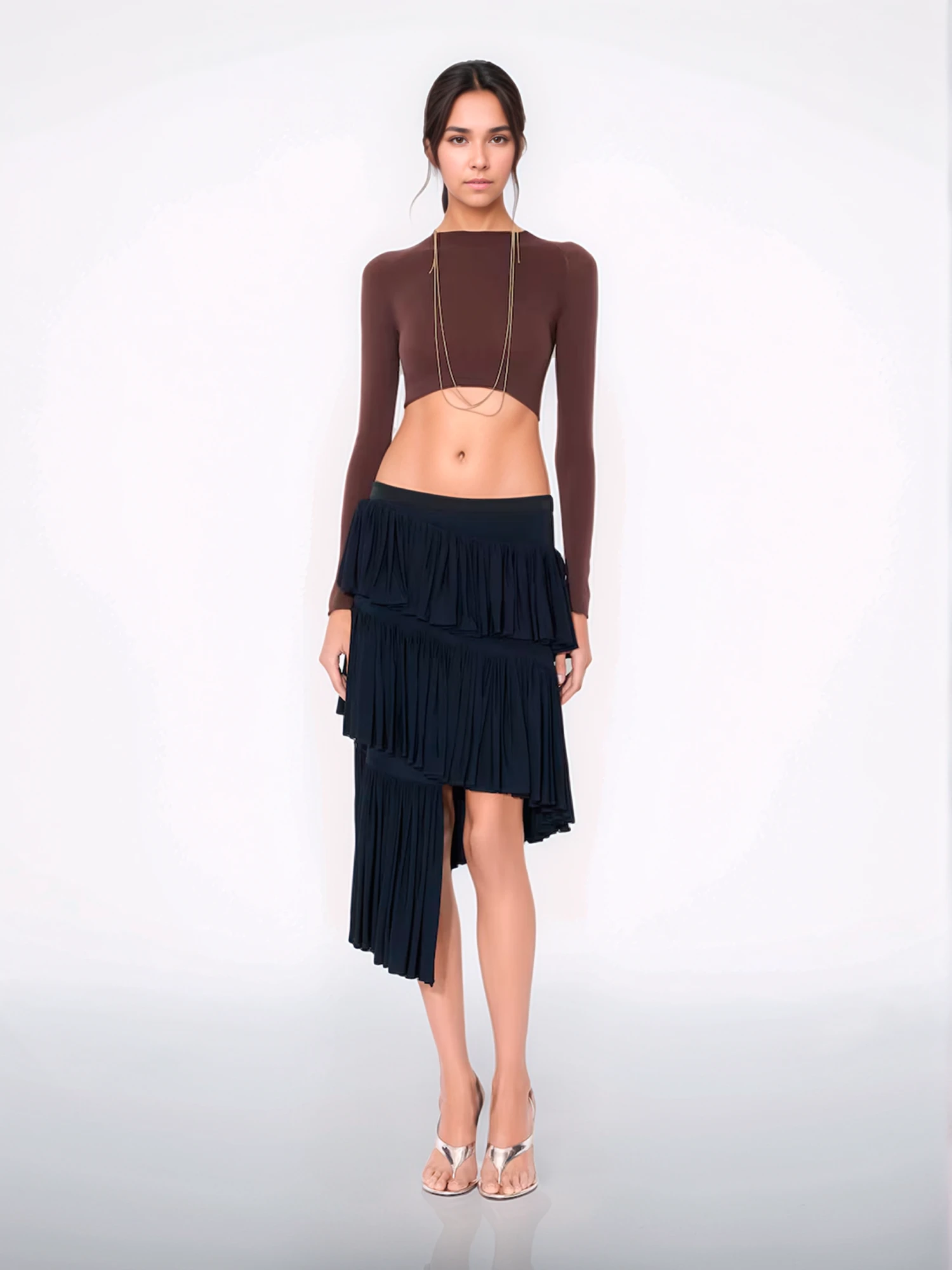 Second-skin knit cropped top ALAIA Second-skin Knit Cropped Top -Ottodisanpietro AA9H1205M826A 719 Alaia cropped top OTTODISANPIETRO 1 f4a91184 a6a9 4c35 b9e9 de7b72f3c879 scaled
