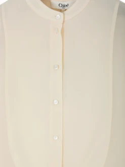 Chloé Mandarin-collar Blouse -Ottodisanpietro CH25AHT17077 114 Chloe OTTODISANPIETRO 3 54755bc8 7a4d 4136 8add 208e96702305