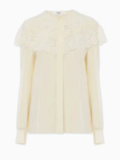 Chloé Lace Collar Blouse