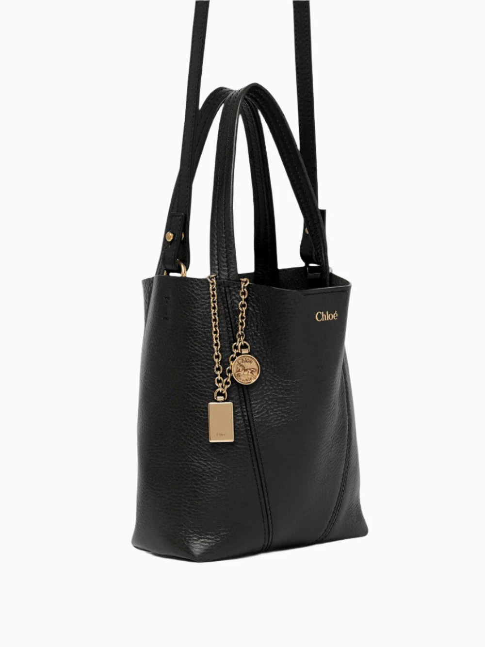 Shopping Spin mini Chloé Shopping Spin Mini -Ottodisanpietro CH25SS812N84 001 Chloe spin bag OTTODISANPIETRO 4