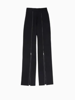 Zipper Trousers -Ottodisanpietro CP101 WO0024 900BK Phoebe Philo zipper trousers OTTODISANPIETRO 2