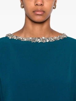 Amarella Gown -Ottodisanpietro DL8361E62 POSEI W SMOKE CRYSTA dress safiyaa OTTODISANPIETRO 5