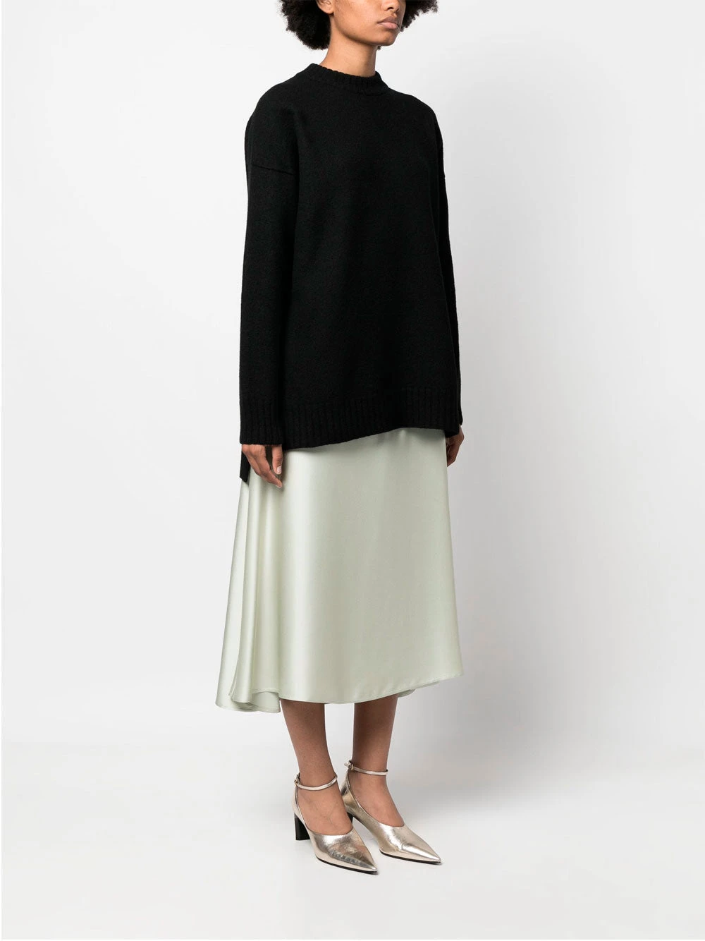 Oversized jumper Jil Sander Oversized Jumper -Ottodisanpietro J02GP0151 J14506 001 Jil Sander wool jumper OTTODISANPIETRO 3