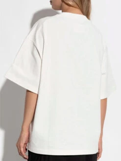 Jil Sander Logo-print Cotton T-shirt -Ottodisanpietro J03GC0137 J20243 102 Jil Sander t shirt OTTODISANPIETRO 4