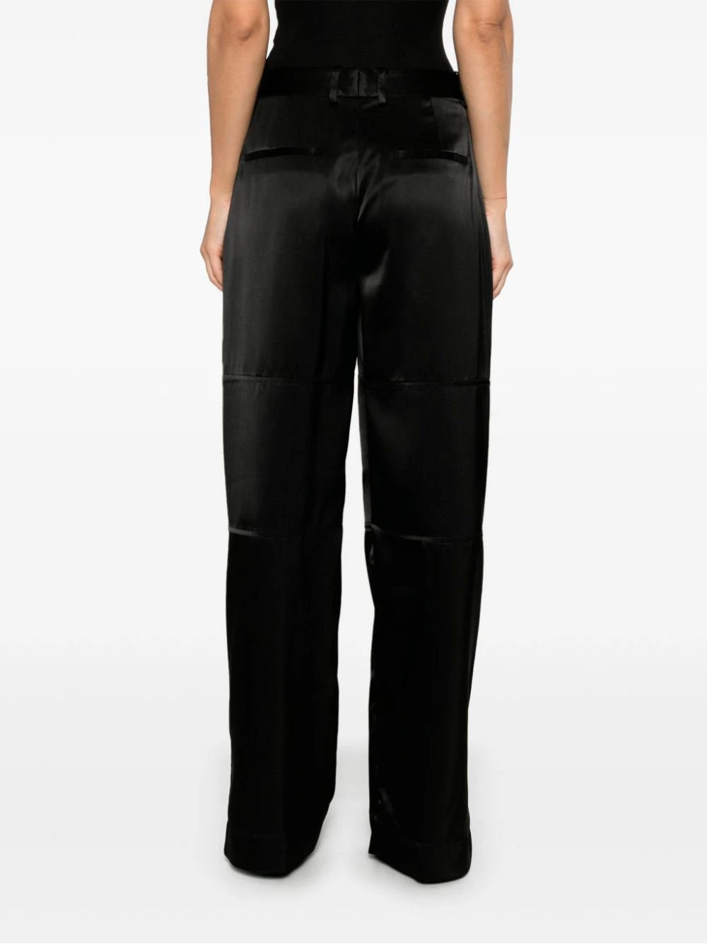 Satin trousers Jil Sander Satin Trousers -Ottodisanpietro J03KA0270 J65246 001 Jil Sander satin trousers OTTODISANPIETRO 4