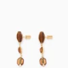 Jil Sander Amber Beads Earrings
