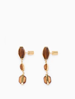 Jil Sander Amber Beads Earrings