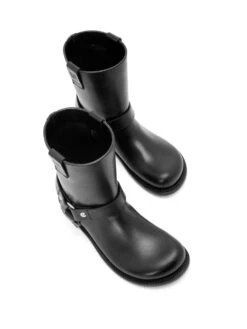 Loewe Campo Biker Boots 2 Loewe Campo Biker Boots -Ottodisanpietro L815285X95 1100 BLACK Loewe biker Campo boots OTTODISANPIETRO 3