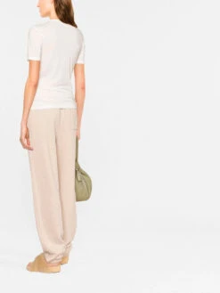 Jil Sander Round-neck Short Sleeve T-shirt 3 Jil Sander Round-neck Short Sleeve T-shirt -Ottodisanpietro M036645 Jil Sander white t shirt Ottodisanpietro 4