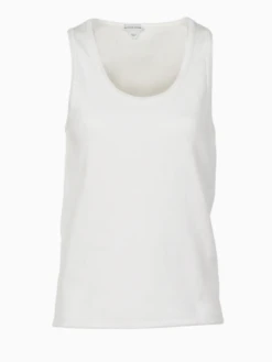 Bottega Veneta Stretch Rib Cotton Tank Top