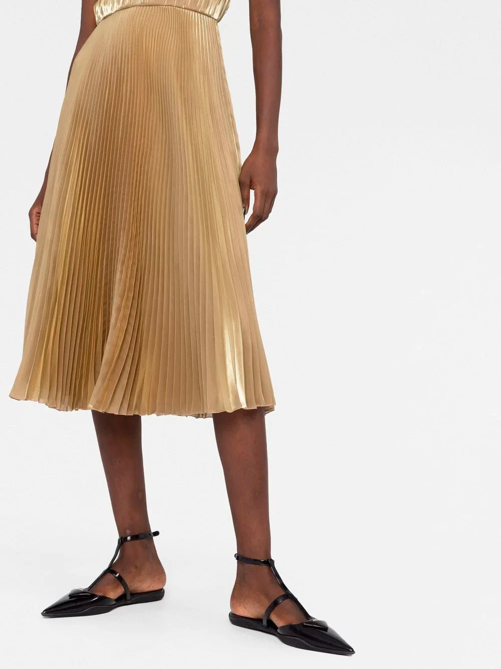 Technical Voile pleated midi dress Prada Technical Voile Pleated Midi Dress -Ottodisanpietro M037395 Prada vestido midi plisado ottodisanpietro 2