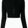 Victoria Beckham Cropped Knit Cardigan
