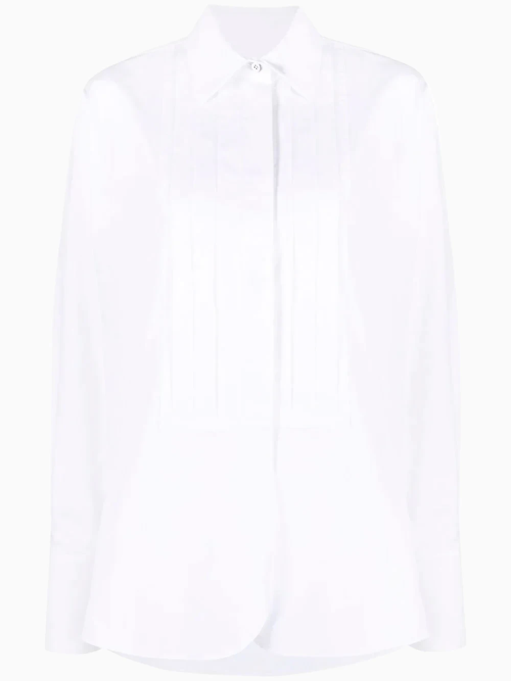 Long-sleeve button-fastening shirt Jil Sander Long-sleeve Button-fastening Shirt -Ottodisanpietro M037691 Jil Sander white shirt Ottodisanpietro 1