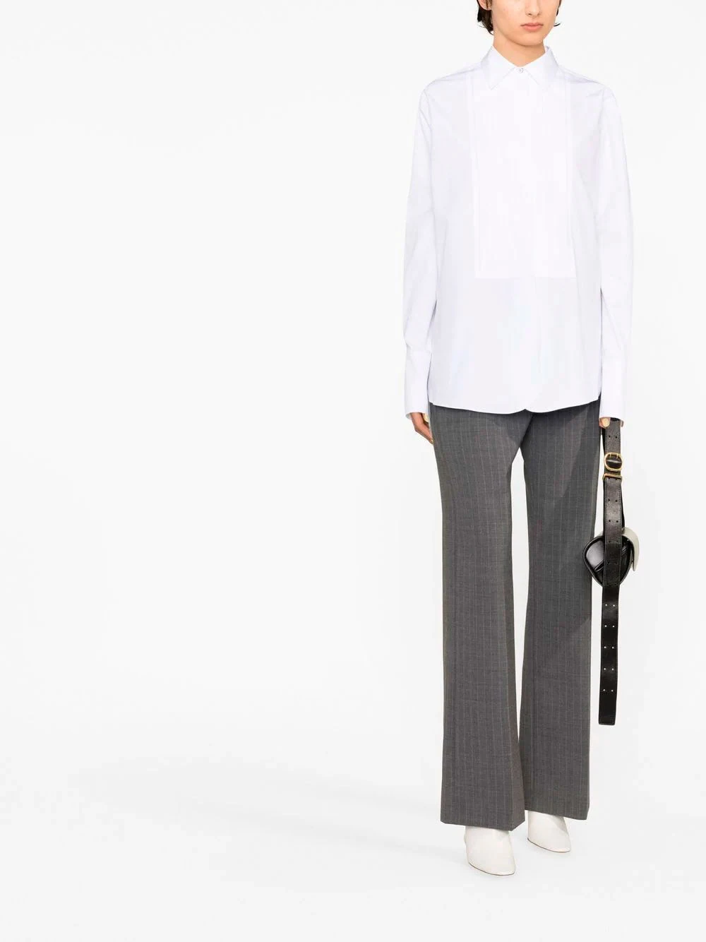 Long-sleeve button-fastening shirt Jil Sander Long-sleeve Button-fastening Shirt -Ottodisanpietro M037691 Jil Sander white shirt Ottodisanpietro 2