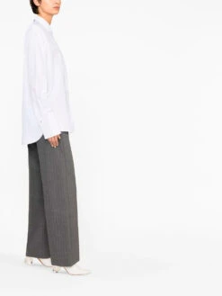 Jil Sander Long-sleeve Button-fastening Shirt 2 Jil Sander Long-sleeve Button-fastening Shirt -Ottodisanpietro M037691 Jil Sander white shirt Ottodisanpietro 3