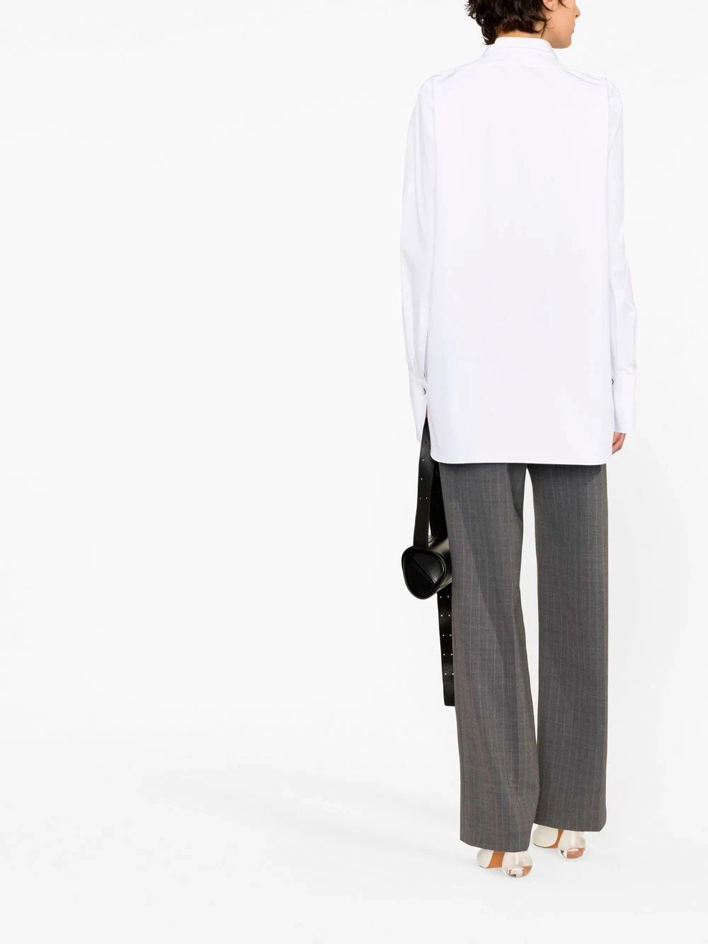 Long-sleeve button-fastening shirt Jil Sander Long-sleeve Button-fastening Shirt -Ottodisanpietro M037691 Jil Sander white shirt Ottodisanpietro 4