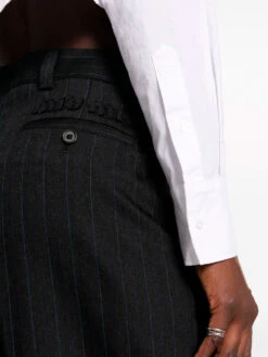 Miu Miu Pinstripe Herringbone Wool Trousers -Ottodisanpietro M038670 trousers miu miu OTTODISANPIETRO 04