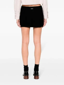 Miu Miu Sequin Detailed Miniskirt -Ottodisanpietro M039178 Black miniskirt Miu Miu Ottodisanpietro3