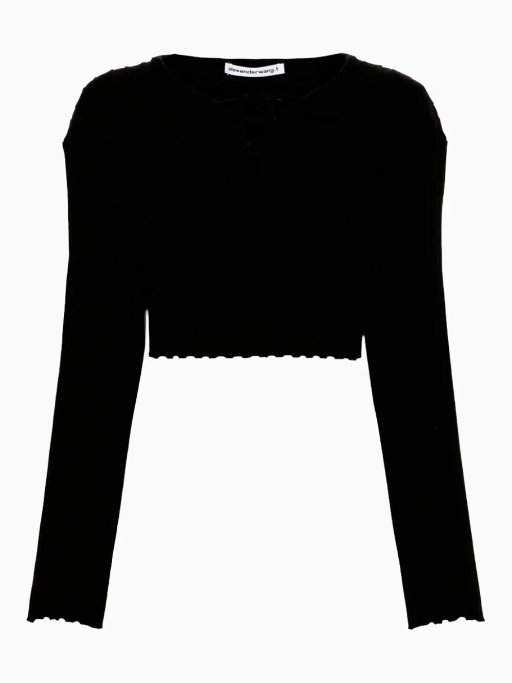 Ribbed cropped jumper ALEXANDER WANG Ribbed Cropped Jumper -Ottodisanpietro M039622 Alexander Wang jumper OTTODISANPIETRO 1
