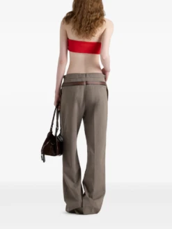Prada Belted Trousers -Ottodisanpietro P242J SOOO 16NO F0572 trousers prada OTTODISANPIETRO 3