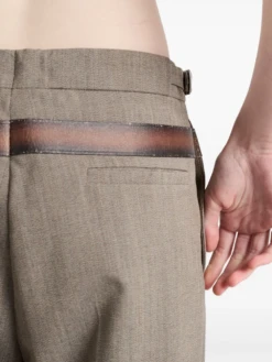 Prada Belted Trousers -Ottodisanpietro P242J SOOO 16NO F0572 trousers prada OTTODISANPIETRO 5