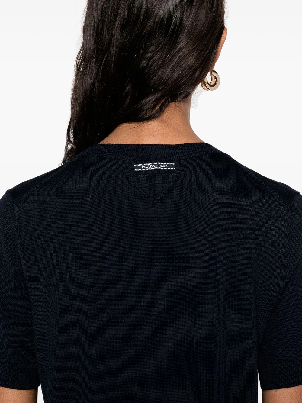 V-neck t-shirt Prada V-neck T-shirt -Ottodisanpietro P24M2R SOOO 16SW F0008 Prada t shirt OTTODISANPIETRO 5