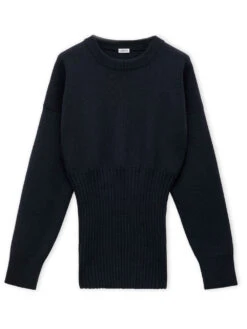 Loewe Sweater In Wool -Ottodisanpietro S540Y14KFK 5110 NAVY BLUE sweater loewe ottodisanpietro