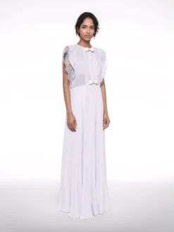 SELF PORTRAIT Chiffon Ruffle Maxi Dress