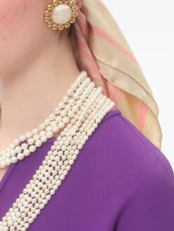 Valentino Toute La V Scarf -Ottodisanpietro Valentino scarf ottodisanpietro 6W2EI114 SHT BVR 4