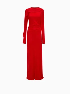 Victoria Beckham Long Draped Dress
